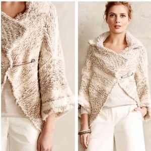 Anthropologie Sleeping on Snow Sweater Wrap SZ M/L